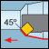 Int. 90° square 45° approach