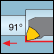 Int. 80° trigon 91° approach