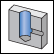 Blind & perpendicular hole