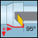 Int. 35° diamo 95° back approa