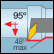 Int. 35° diamond 95° approach