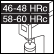 HARDNESS 46-48/58-60