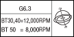 G6.3/BT30,40=12000RPM @ BT50=8000RPM
