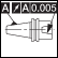 RUNOUT (INTERNAL) 0.005