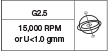 G2.5/15000 RPM