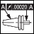 RUNOUT (EXT) 0.005MM (.0002