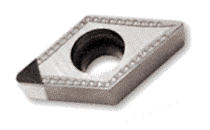 55° Rhombic Inserts with 7° Clearance and CBN Single Top Corner Tip for Machining Hardened Steel