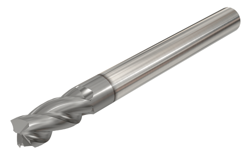 3 Flute, 45° Helix, Medium Length, Slot / Drill Solid Carbide Endmills