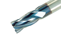 4 Flute, 30° Helix, Medium Length, Solid Carbide Endmills with Chamfered Corners