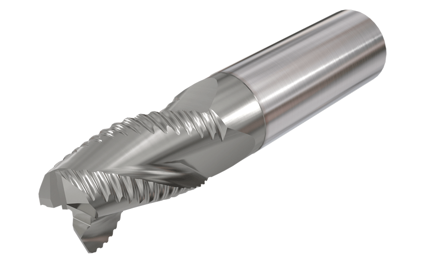 3 Flute, 38° Helix, Medium Length, Solid Carbide Roughing Endmills for Aluminum