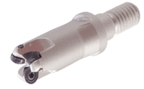 Endmills with FLEXFIT Threaded Adaptation Carrying Round Inserts for Profiling and Milling of Round Corners