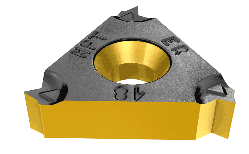 External NPT (National Pipe Threads) Full Profile Laydown Threading Inserts, for Steam, Gas and Water Pipes