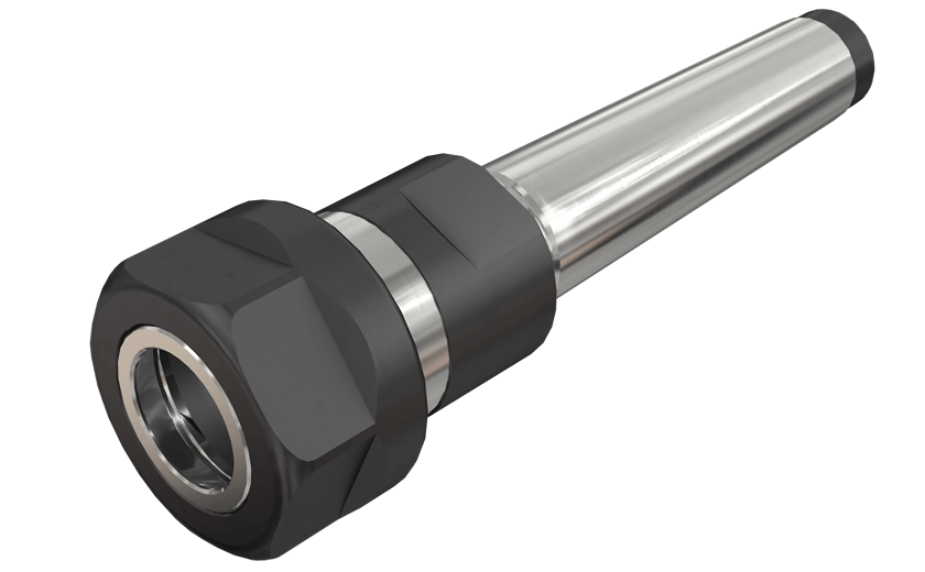A DIN 6499 ER collet chuck with a DIN 228-2 Morse taper shank.