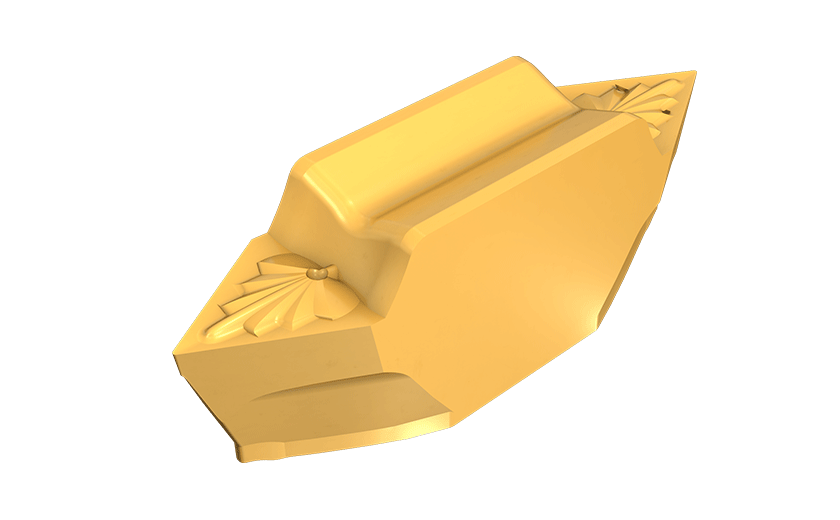 Precision Ground 55° Partial Profile, Double-Ended Threading Inserts with a Chipformer for 12.5 mm Bore Diameter