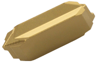 Precision Ground, BSPT (British Standard Pipe) Full Profile, Double-Ended External Threading Inserts with a Chipformer