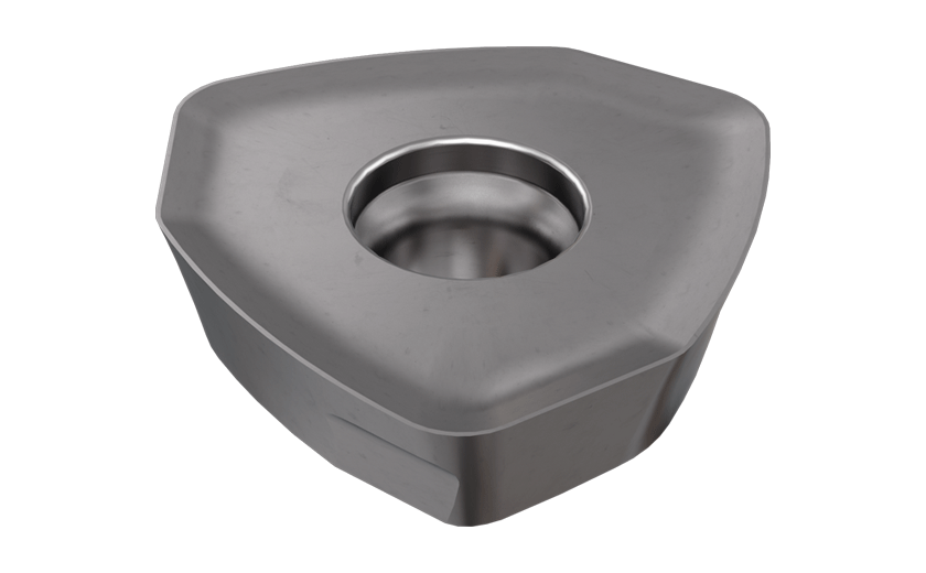 Positive Rake Inserts for Very High Feed Machining of to 3.5 mm/tooth at Small Depth of Cut