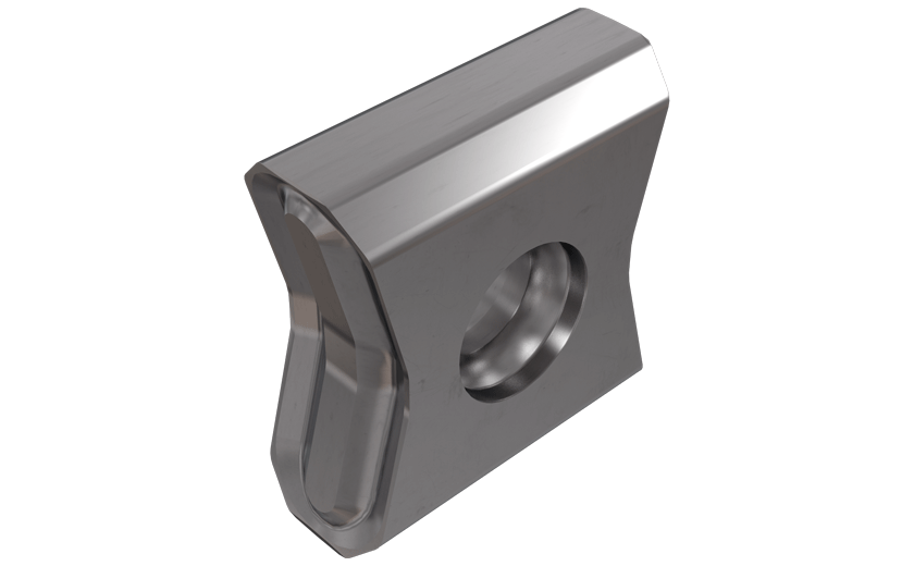 Tangentially Clamped, Chamfered Insert for 90° Cutters