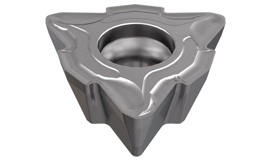 Inserts for DZ Drills with Serrated Cutting Edges, for Chip Splitting at Medium-to-High Feeds
