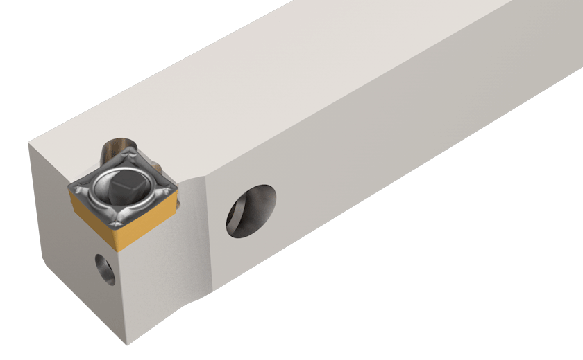 Side Lever Lock Tools for 80° Positive Rhombic Inserts for Swiss Automatic Machines