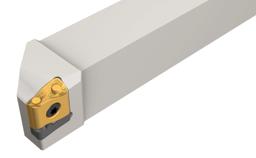 Holders for LNMX tangentially clamped inserts. ommended for heavy longitudinal and face turning.