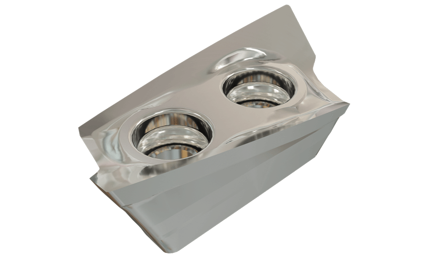 Milling Inserts with a Very Positive and Polished Rake, for Machining Aluminum