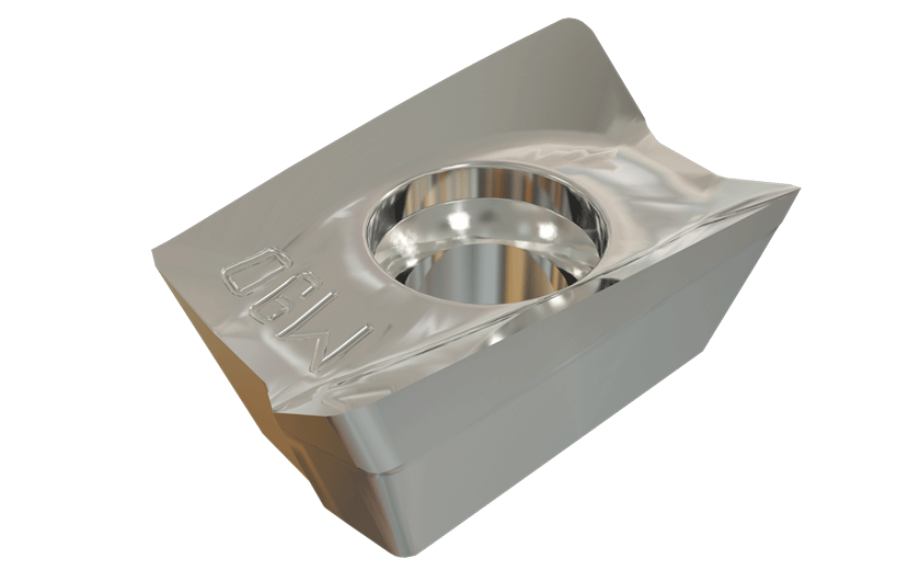 Peripherally Ground Insert with a Super Positive Polished Rake, for Machining Aluminum and High Temperature Alloys