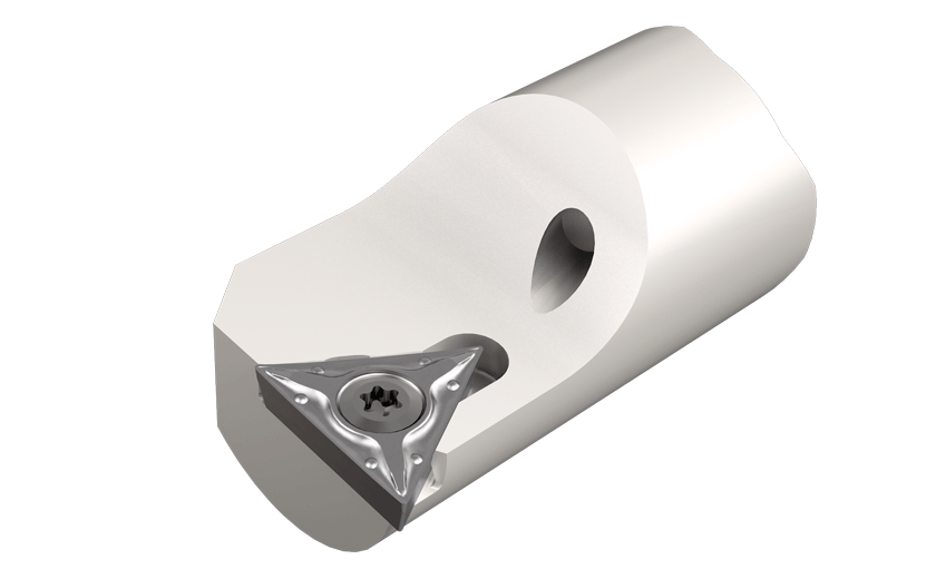 Interchangeable Screw Clamped Boring Heads for Positive 7° Clearance Triangular Inserts Mounted on Carbide Bars