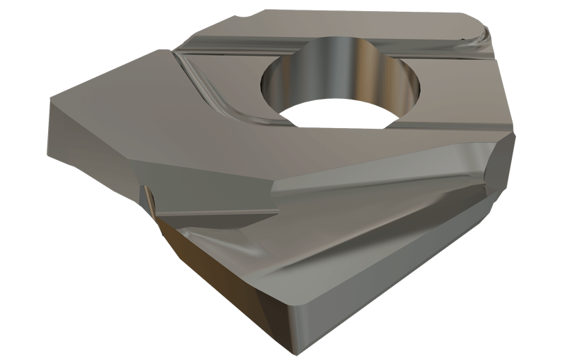 Inserts with 2 Cutting Edges (Fully Effective), for Shouldering, Slotting, Drilling and Countersinking