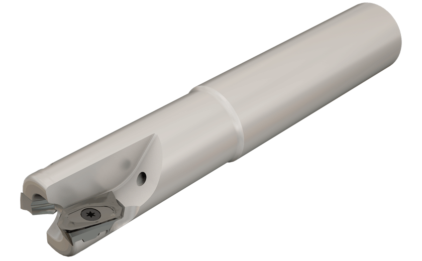 Long reach endmills for machining aluminum using HM90 AXCR 1505 inserts.