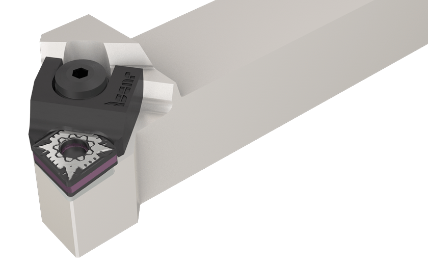 MULTI-WEDGE Lock External Toolholders for 80° Negative Rhombic, Trigon and Square Inserts