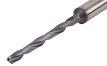 Solid Carbide Drills with Coolant Holes, Drilling Depth 8xD, DIN 6537