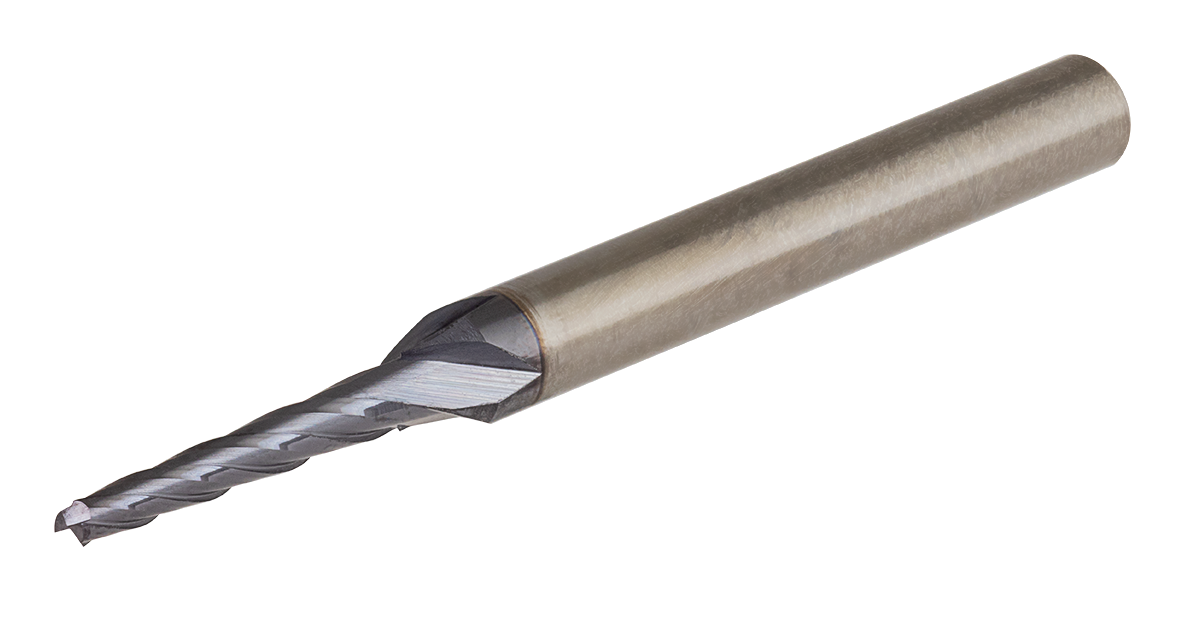 4 Flute, 25° Tapered Helix, Solid Carbide Endmills for Rib Processing on Hardened Steel