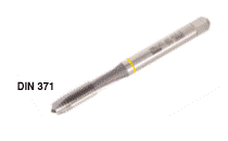HSS Gun Point, DIN 371 Machine Taps for ISO Metric Coarse Threads, According to DIN 13, for Steel
