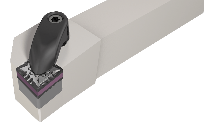 R-Clamp Toolholders with 95° Lead Angle for Negative 80° Rhombic Inserts