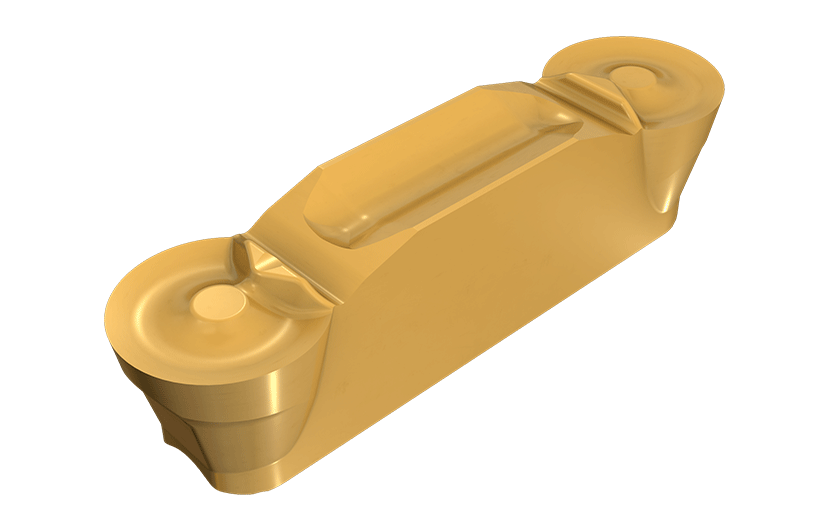 Double-Ended Full Radius Utility Inserts, for Machining Aluminum at Medium-to-High Feeds, Cut Arcs to 250°