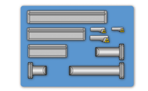 The Kit Contains Adapters, Extensions and Boring Bars for 36 to 400 mm Boring Range