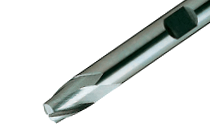 Solid carbide endmills, center cutting, 2 flutes, 30° helix. SOLID-ECO - economical type endmills.