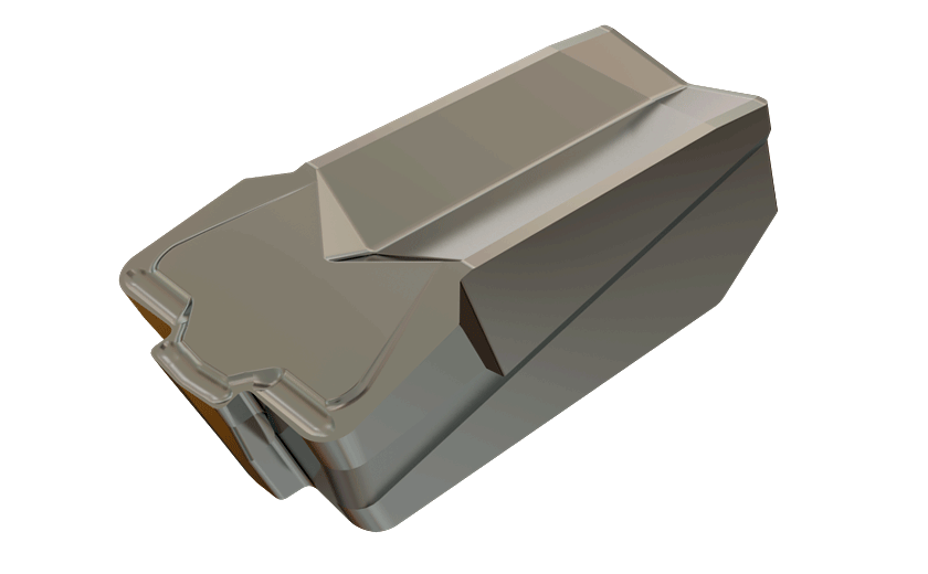 Single-Ended Utility Insert with a Frontal Chip Splitter for External Rough Grooving and Side Turning