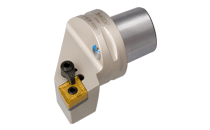 Comlock, exchangeable heads for negative, 80° rhombic inserts  compatible with COROMANT CAPTO® system.