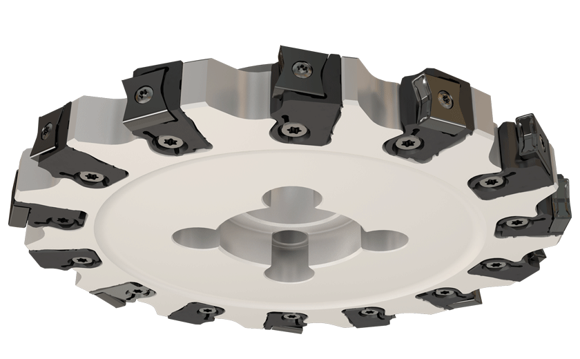 Full Slot, Adjustable Slotting Cutters with Cartridges Using LNMT 1506PNTN-HT Inserts (18.9-25.6 mm width range)