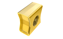 Tangentially Clamped Inserts with a Very Positive Chipformer and Reinforced Cutting Edge