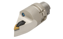 HSK holder with R-Clamp turning tools, for ISO negative DNMG inserts.
