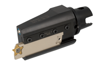 Blocks with KM® XMZ Exchangeable, Tapered Shanks for Parting and Grooving Blades