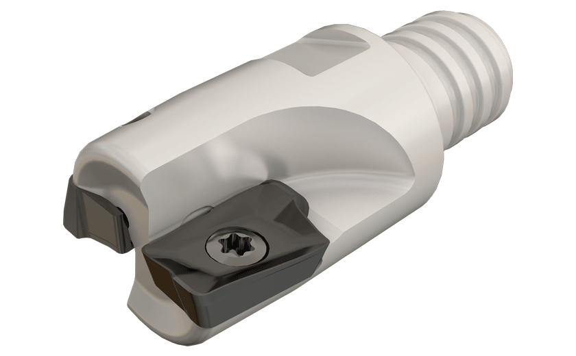 90° Endmills with a MULTI-MASTER Threaded Adaptation Carrying HM90 AP.. 1003... Inserts