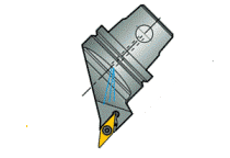 Screw Lock Toolholders with KM® Exchangeable, Tapered Shanks for Negative, 35° Rhombic Inserts