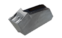 Single-Ended Parting Insert, Central Ridged Chipformer, for Steel and Stainless Steel