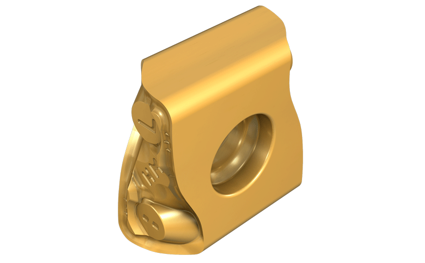 Tangential Insert with a Positive Rake Angle for High Metal Removal on Soft and Ductile Materials