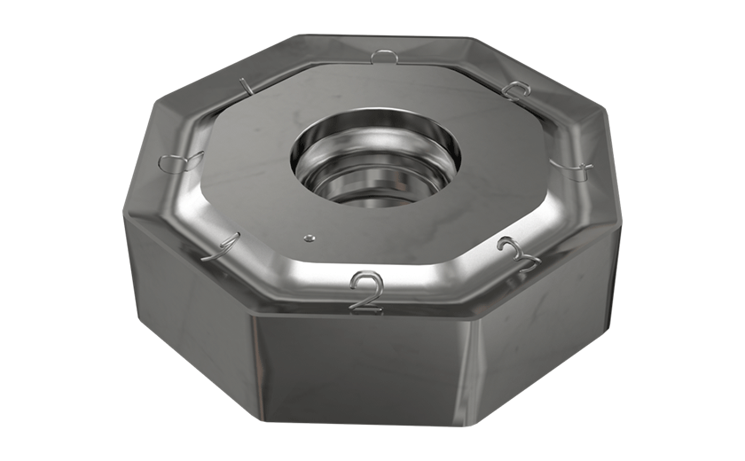 Octagonal Double-Sided Face Milling Inserts, for General Steel Machining