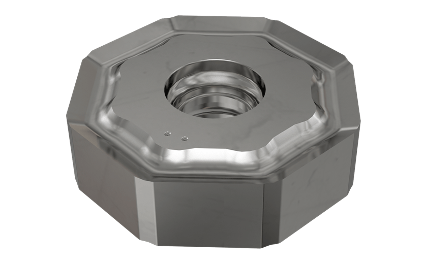 Octagonal Insert with Sharp Edge and Positive Land for Cast Iron