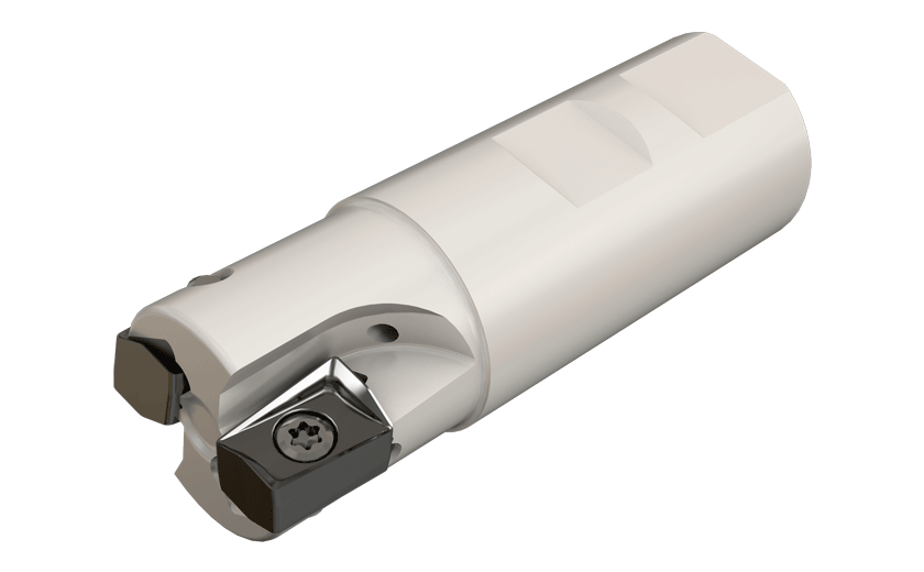 HELIDO 90° endmills using the H490 ANKX 17...double-sided rectangular inserts with 4 helical cutting edges.